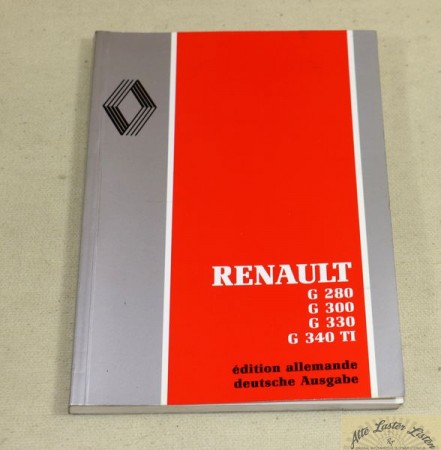 Betriebsanleitung Renault G 280, G 300, G 330, G 340 TI