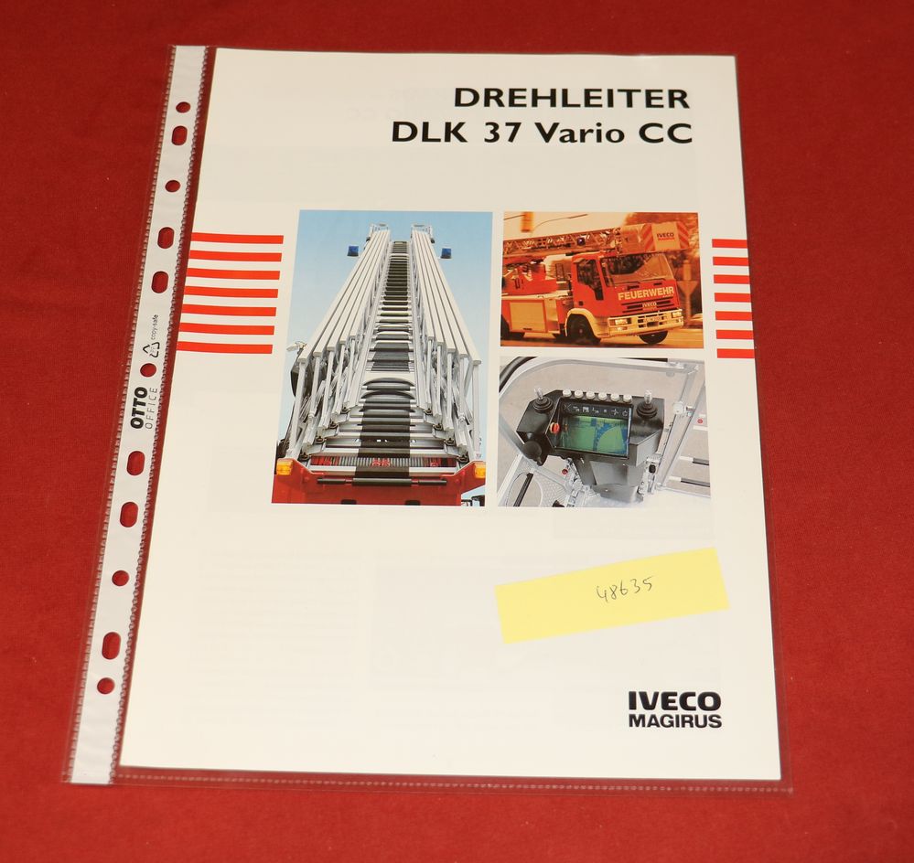 Prospekt Iveco Magirus DLK 37 Vario CC, Drehleiter