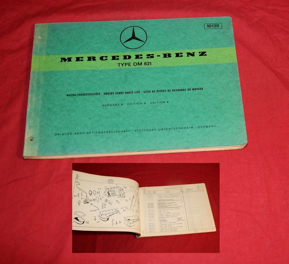 Mercedes OM 621 Dieselmotor Ersatzteilliste