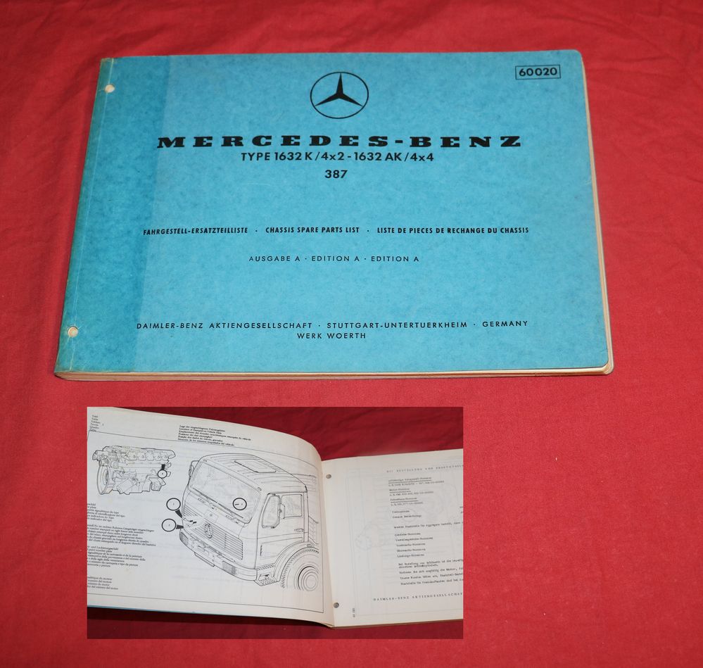 Mercedes 1632 K 4x2 , AK 4x4 Fahrgestell NG Baumuster 387