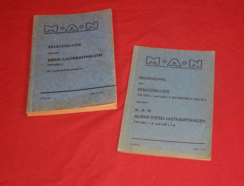 MAN 630 L1 und L1A Allrad Ersatzteilliste