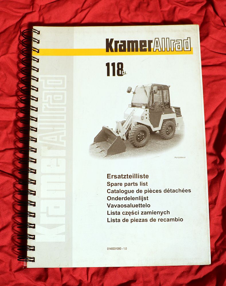 KRAMER 118 Radlader Ersatzteilliste