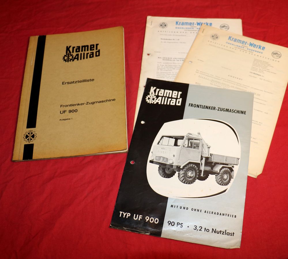 Kramer UF 900 Frontlenker Zugmaschine Ersatzteilliste