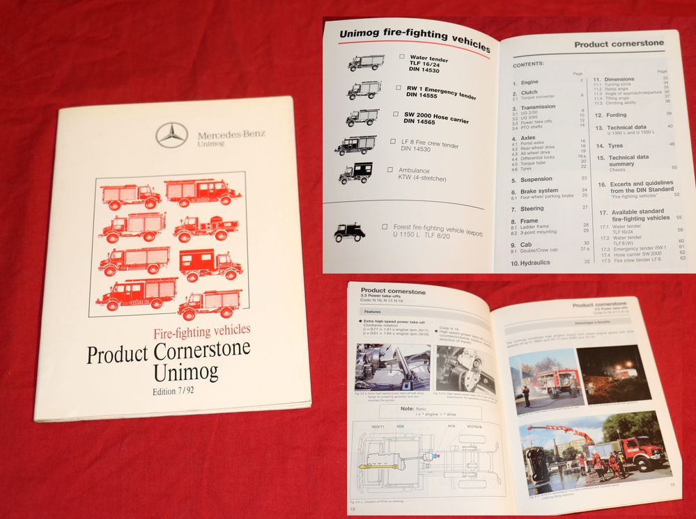 Unimog Fire Fighting Vehicles , Product Cornerstore 1992