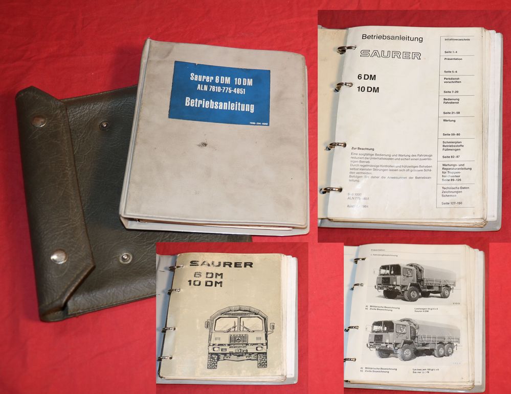 SAURER 6 DM , 10 DM Betriebsanleitung LKW 4x4 und 6x6 