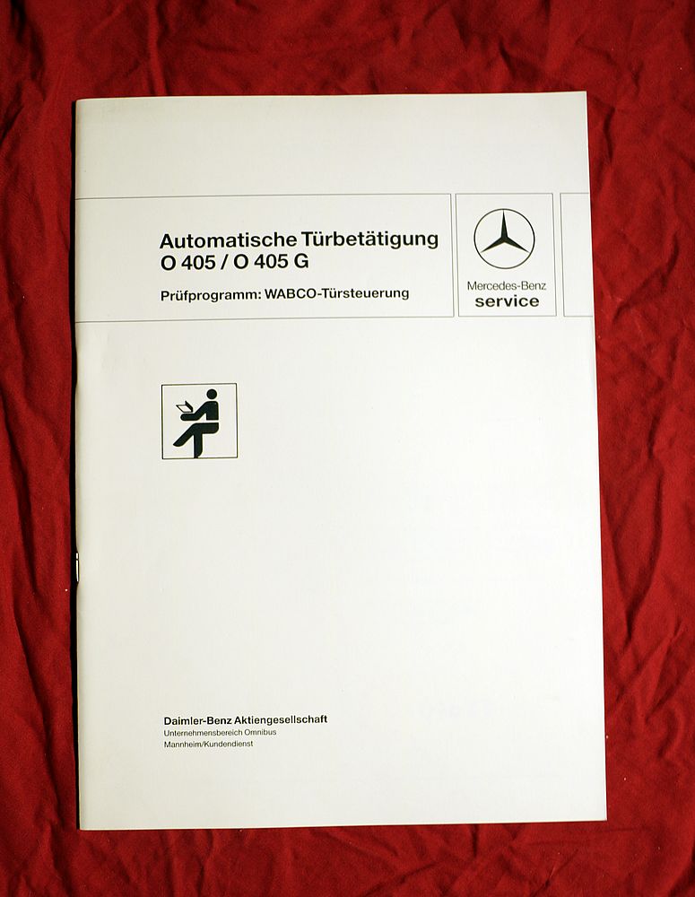 Mercedes Automatische Türbetätigung  O 405, O 405 G