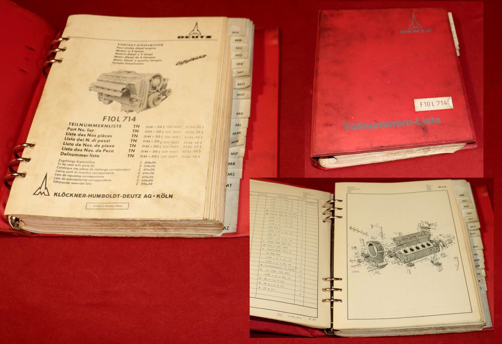 46481 Ersatzteilliste Deutz Motor F 10 L 714