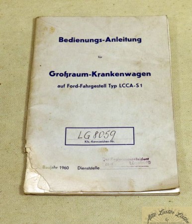 Großraum Krankenwagen auf Ford LCCA - S1 , FK 3500