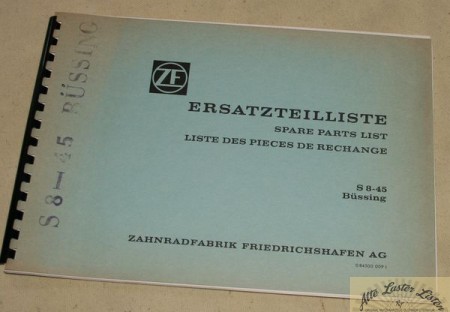 ZF  Getriebe   S  8 - 45              Büssing