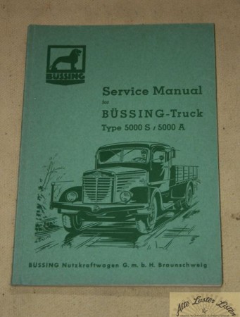 Büssing 5000   S + A   , Service Manual