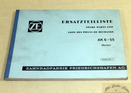 36098_ersatzteilliste_sonstige_lkw_busse_lkw_ausland_renault_berliet_bZvvR4Lc9eYpuU ZF   AK 6 - 55   Getriebe    Berliet, Ersatzteilliste