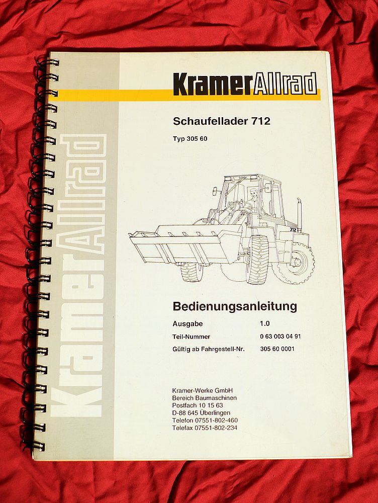 40710 KRAMER Allrad 712 Schaufellader Radlader
