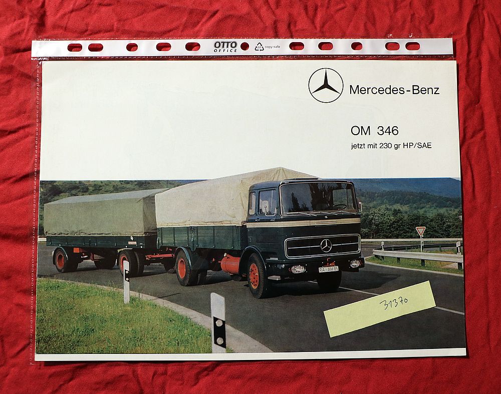 31370 Mercedes Dieselmotor OM 346 Prospekt