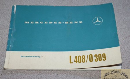 Mercedes Transporter L 408 , O 309 Anleitung