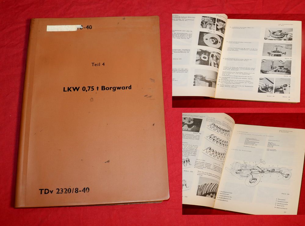 Borgward B 2000 LKW 0,75 t gl Werkstatthandbuch