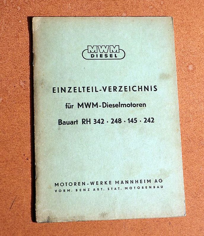 MWM RH 342, 248, 145, 242  Dieselmotoren