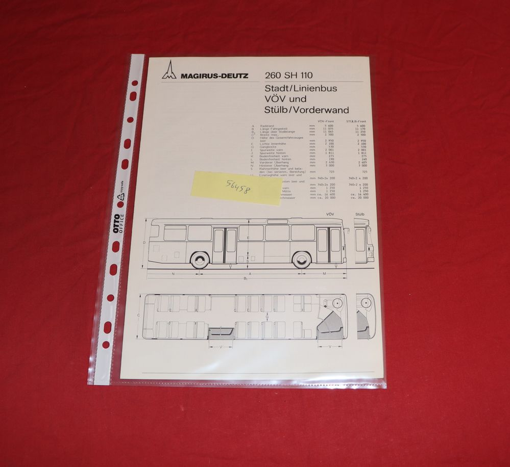Magirus Stadt Linienbus VöV und Stülb 260 SH 110