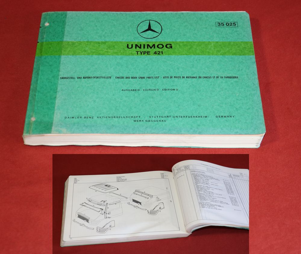 Mercedes Unimog Typ 421 Ersatzteilkatalog