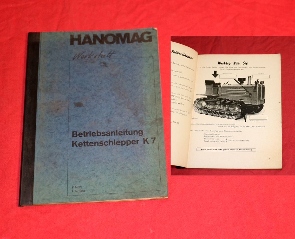 Hanomag K 7 Raupe Anleitung
