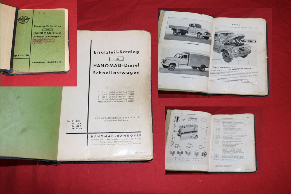 Hanomag L 28 Ersatzteilliste 3 t - L 28