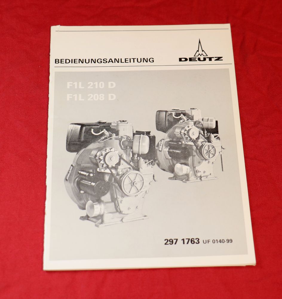 Deutz Motor F 1 L 208 D und F 1 L 210 D