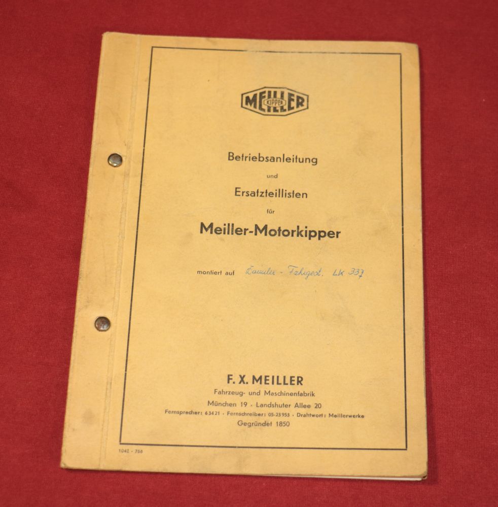 MEILLER   Motorkipper  auf  Mercedes LK 337