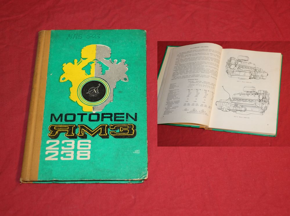 JaMZ 236 , 238 Anleitung Dieselmotor V6 und V8