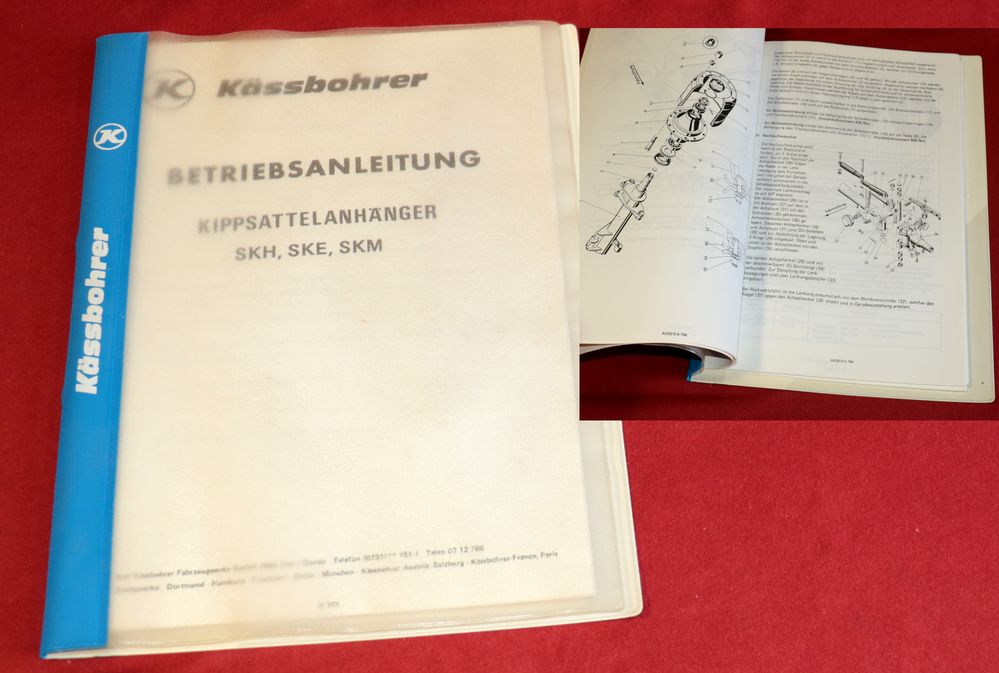 Kässbohrer  Kippsattelanhänger  SKH , SKE, SKM