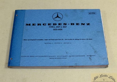 Mercedes L 207 - L 307 Transporter  Fahrgestell + Motor A 70