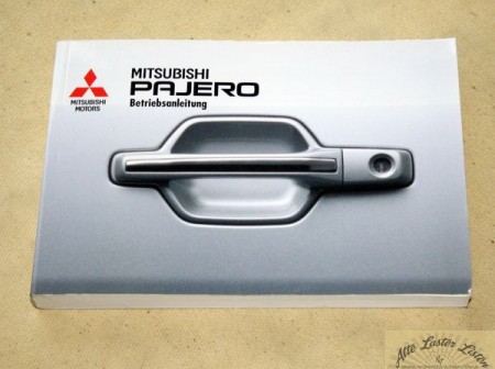 Mitsubishi Pajero Betriebsanleitung