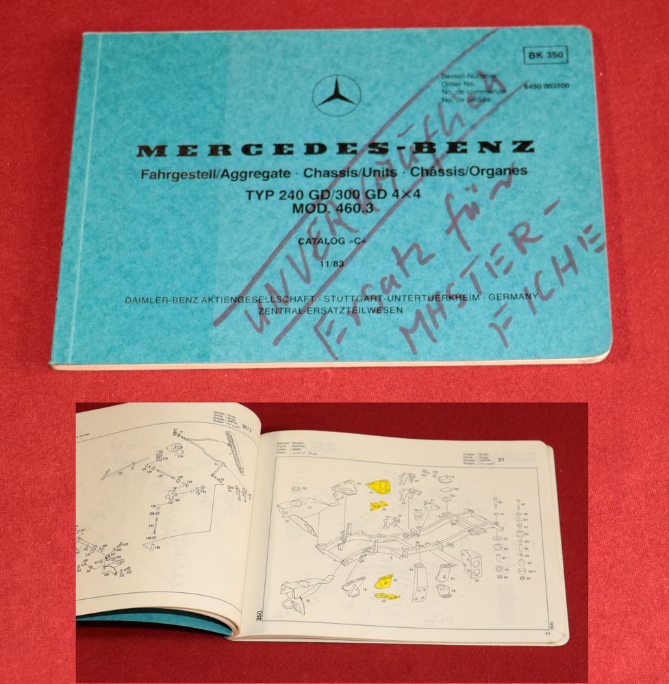 51918 Mercedes  240 GD, 300 GD Typ 460.3 Fahrgestell