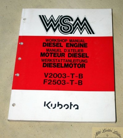 Kubota    Dieselmotor    V2003-T-B , F2503-T-B