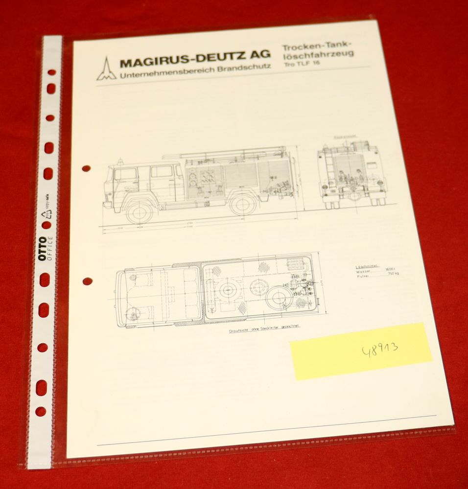 48913 Magirus Feuerwehr Tro TLF 16