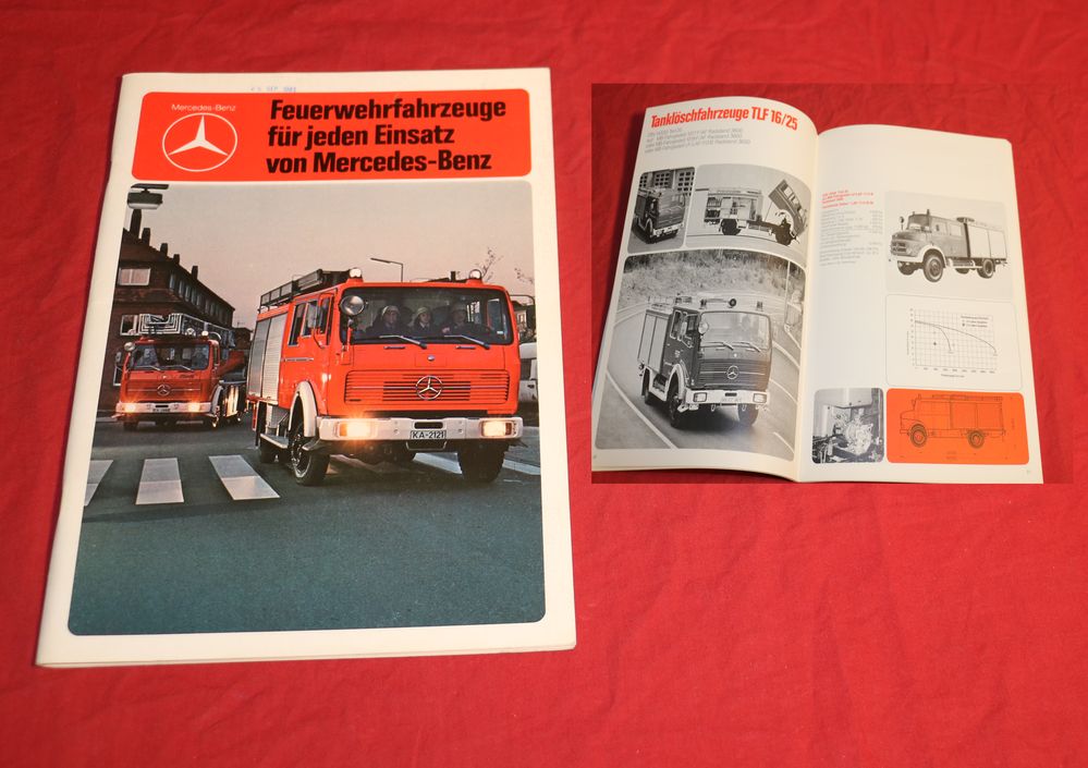 Mercedes Benz Feuerwehrfahrzeuge 1981 , Prospekt