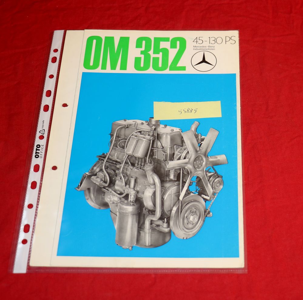 Mercedes Dieselmotor OM 352 Prospekt 