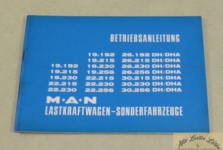 MAN 19.192 , 19. 215 - 230 , 22.256 , 26.230, 30.256   DH / DHA
