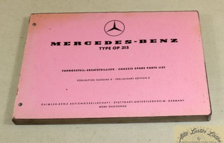Mercedes OP 315  , Bus Fahrgestell