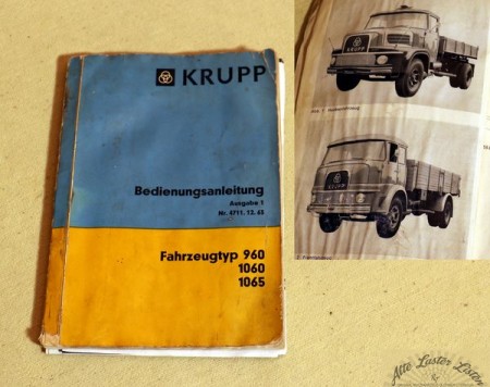 KRUPP LKW 960 , 1060 , 1065 Hauber + Frontlenker