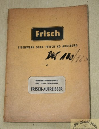 FRISCH  Aufreisser   D 100   s3, s5