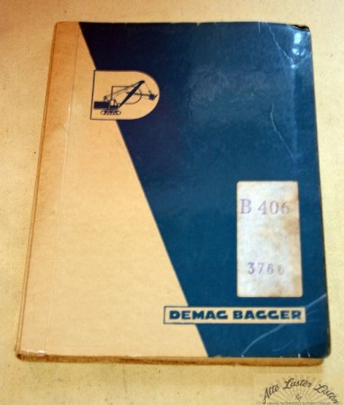Demag Bagger B 406 , Ersatzteilliste