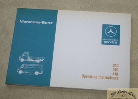 Mercedes Vans 210, 310, 410     Operating Instructions