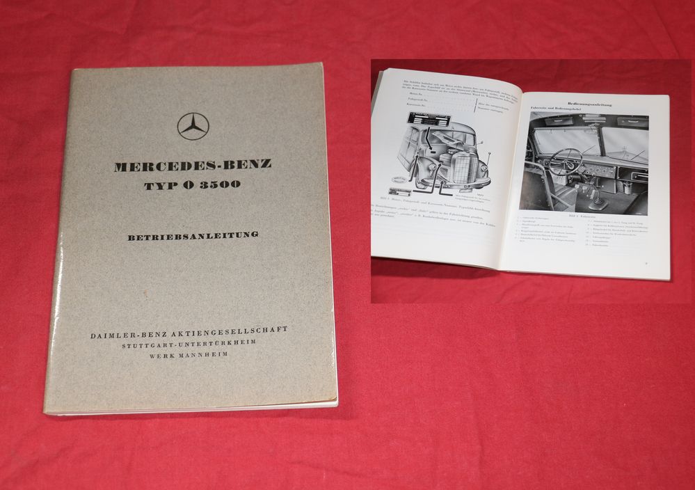 Mercedes O 3500 Bus Betriebsanleitung