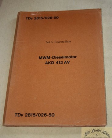 TDv Teil 5      MWM  Dieselmotor  AKD 412 AV