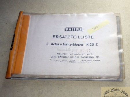 Kaelble  K 20 E    2 Achs Hinterkipper