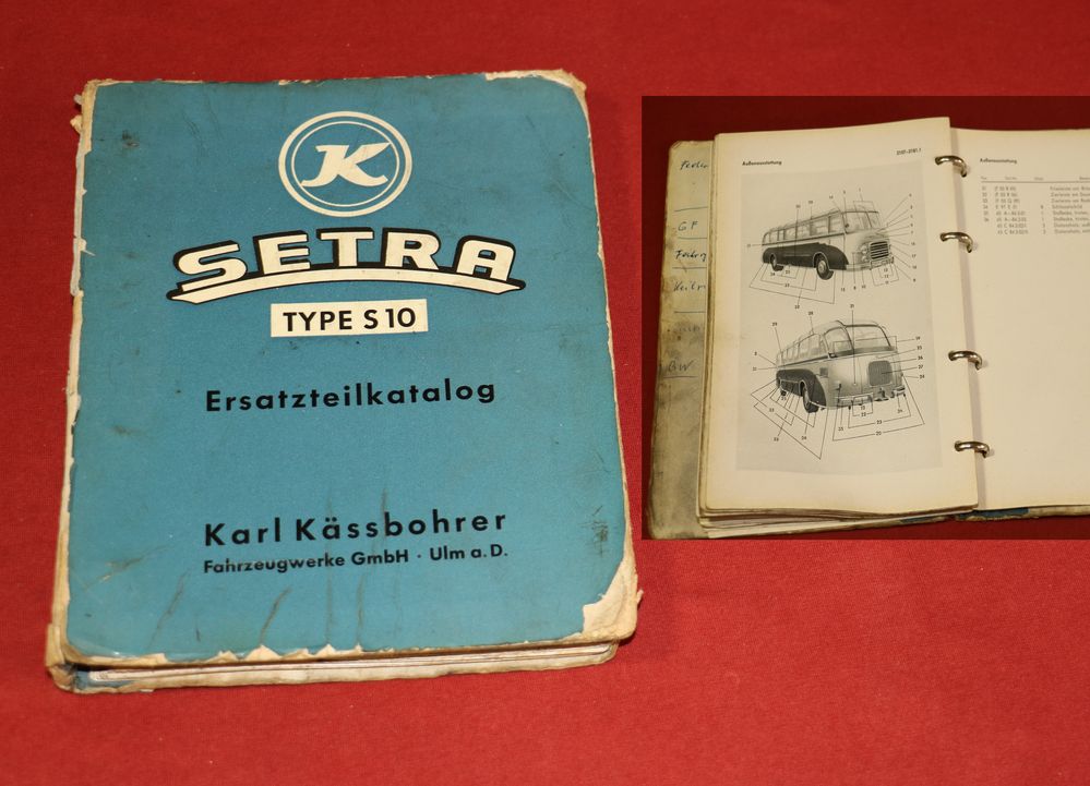 SETRA S 10 Bus Ersatzteilkatalog