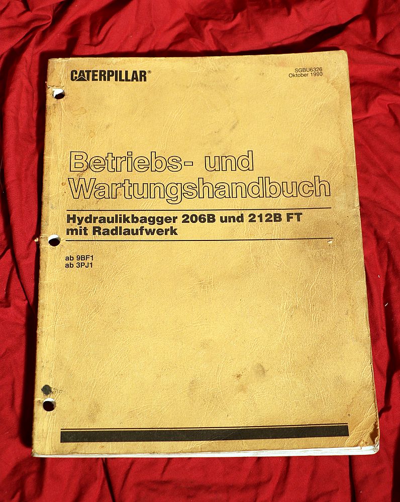 CATERPILLAR 206 B , 212 B Hydraulikbagger Mobilbagger