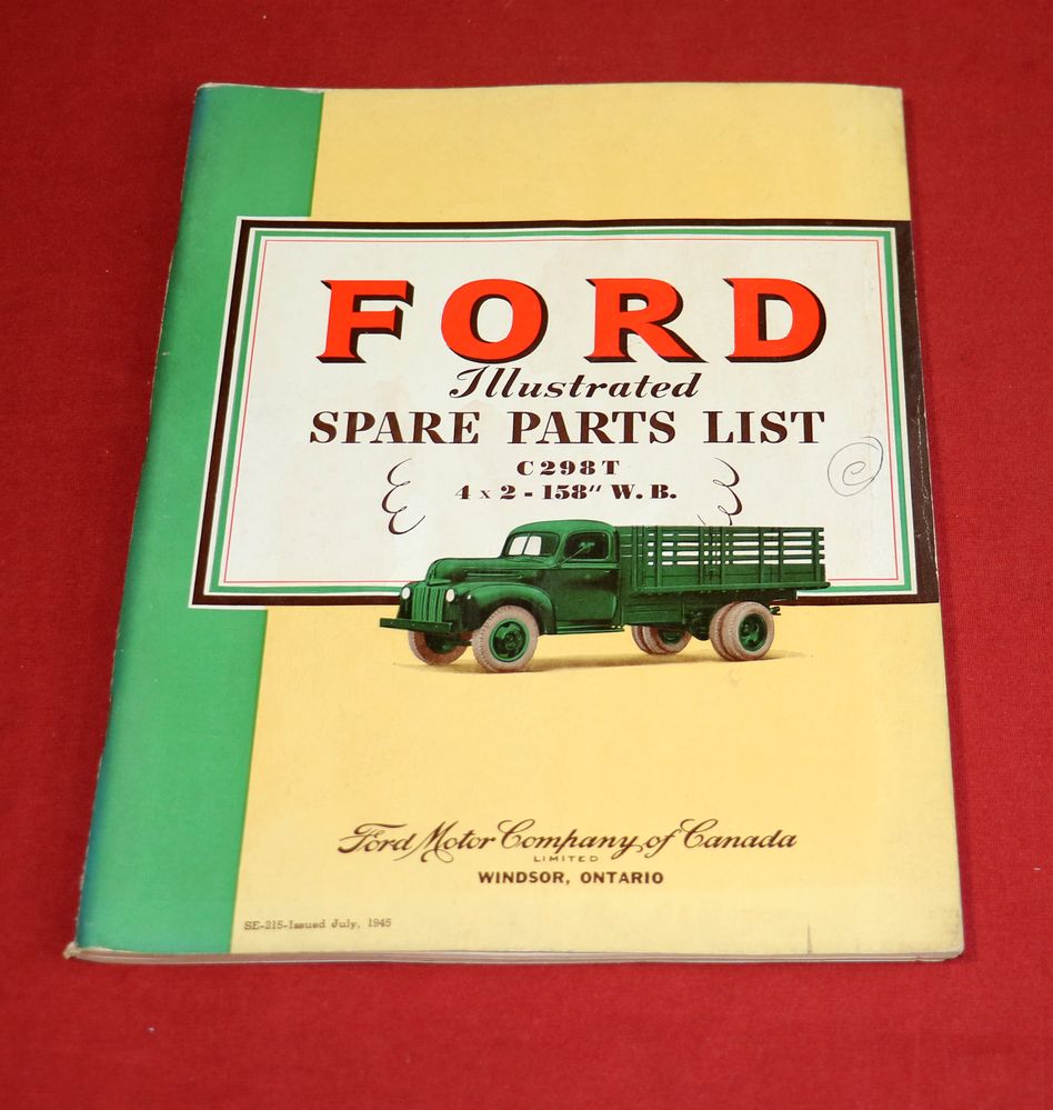 Ford C 298 T 4x2 Spare Parts List