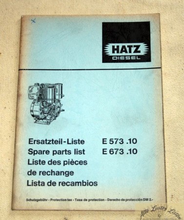 Hatz    E  573.10 , 673.10