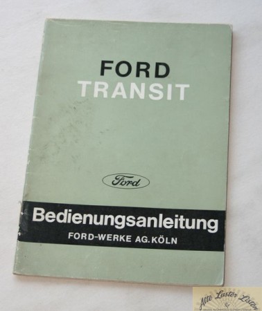 FORD Transit Betriebsanleitung Transporter