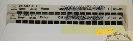 Mercedes Motoren OM 3... auf Microfiche